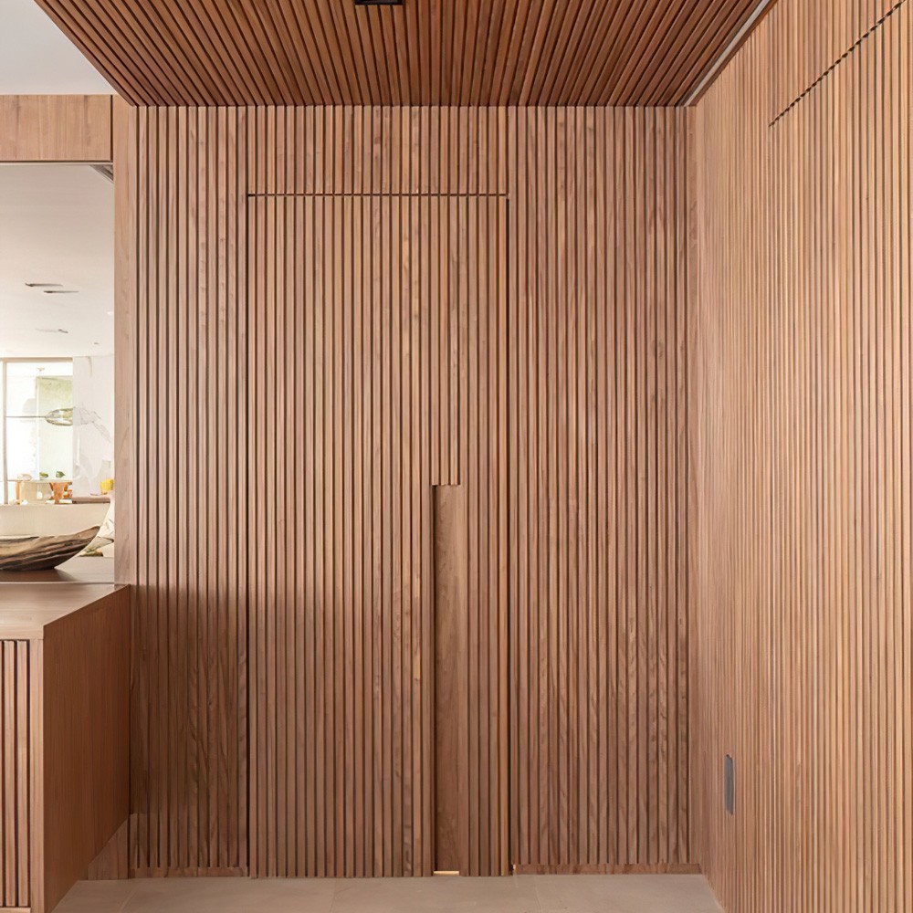 A top-to-ceiling hidden door