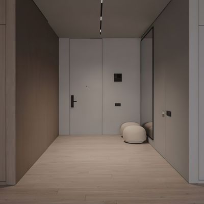 A top-to-ceiling hidden door