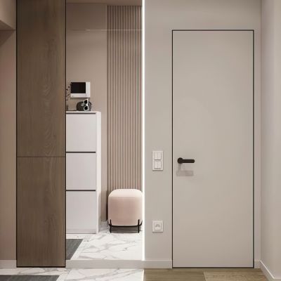 A top-to-ceiling hidden door